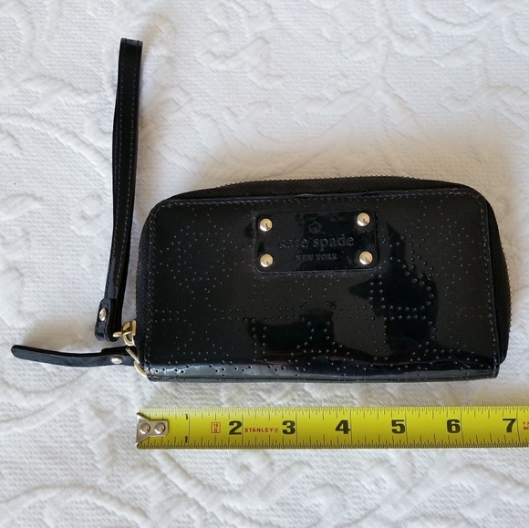 Kate Spade Black Patent Leather Wristlet - Picture 5 of 7